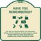 Signmission Have You Remembered We Are Not Responsible for Personal Items Left in Vehicles Double, TG-1818-23909 A-DES-TG-1818-23909 - alternate 1